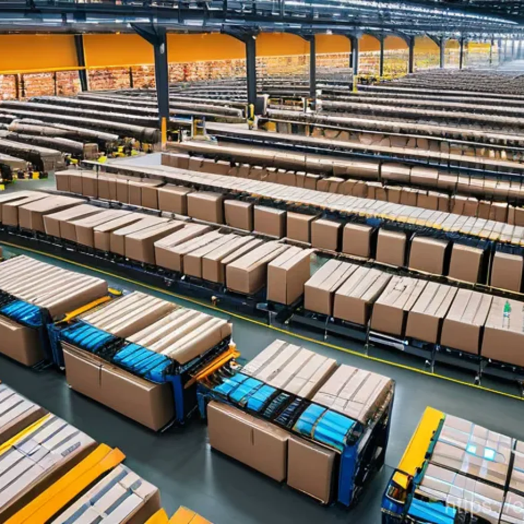 스마트물류 자격증 스터디 그룹 운영 - **Prompt 1: The Automated Future of Logistics**
    "A clean, brightly lit, high-tech automated dist...